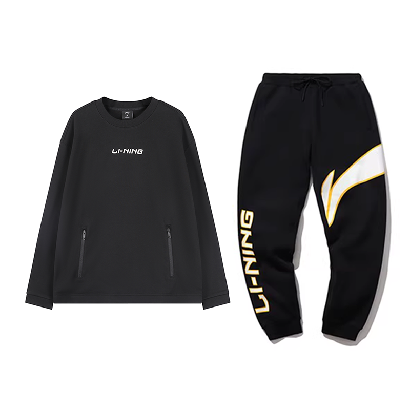 Li-Ning Li Ning Casual Sportswear Unisex Black+Black