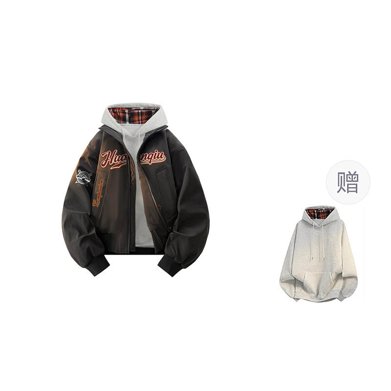 HUANQIU Down Jackets Unisex Stand Collar Thickened Down Jacket