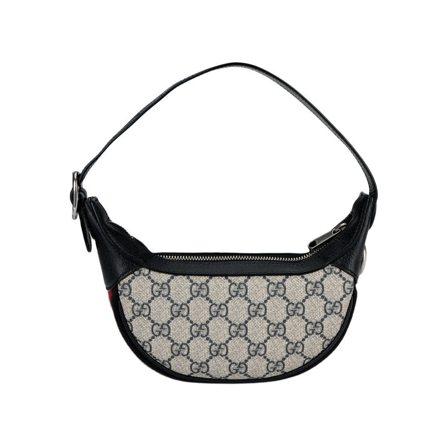 GUCCI Ophidia Canvas With Leather Shoulder Bag, Handbag, Shoulder Bag Women's Blue & Beige