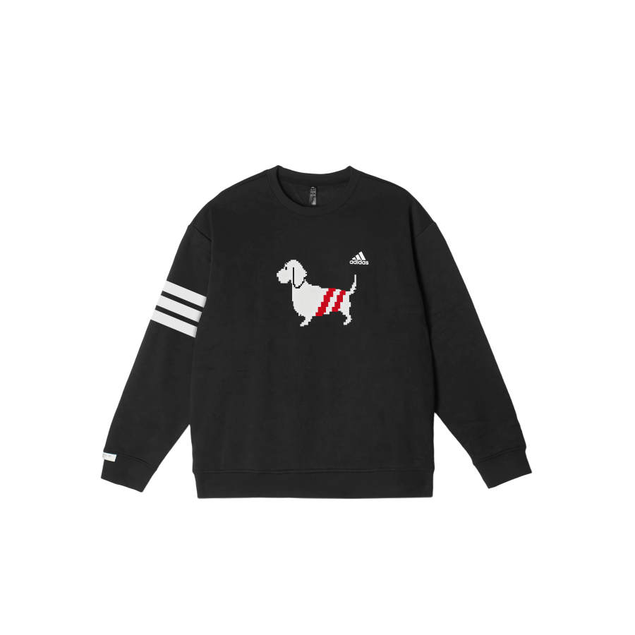 Adidas Adidas LABEL Sweatshirts Unisex Black Crew Neck Moderate Regular