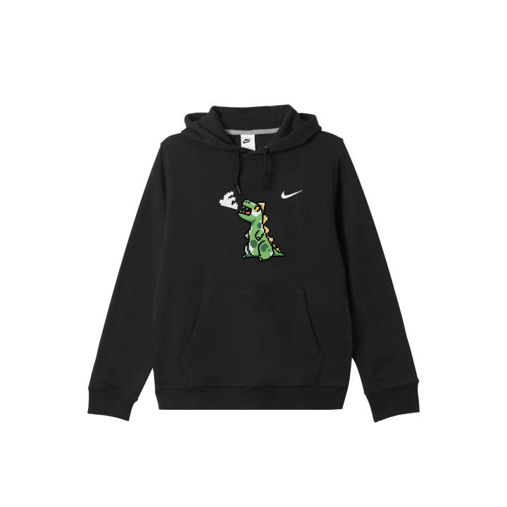 Nike Nike Club Sweatshirts Men's Black Hooded Thickened Regular