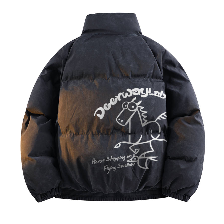DEERWAY DEERWAY Puffer Jackets Unisex Stand Collar Thickened Padded Puffer Jacket