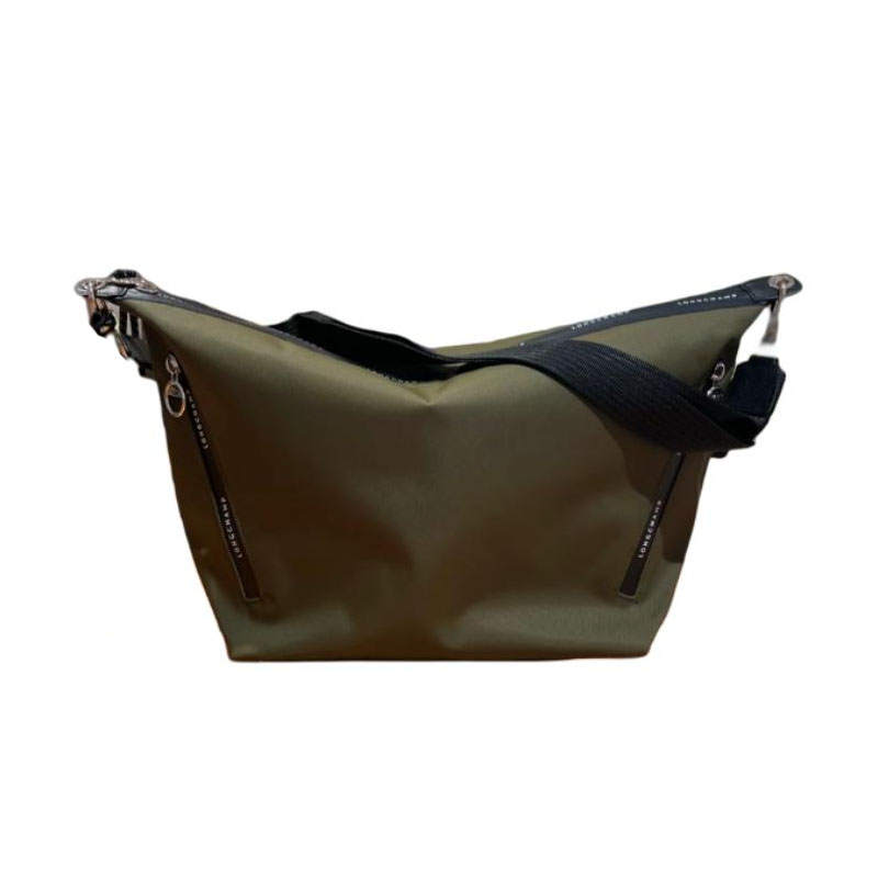 LONGCHAMP Le Pliage Energy Polyamide With Canvas Crossbody Bags Large Men's Khaki