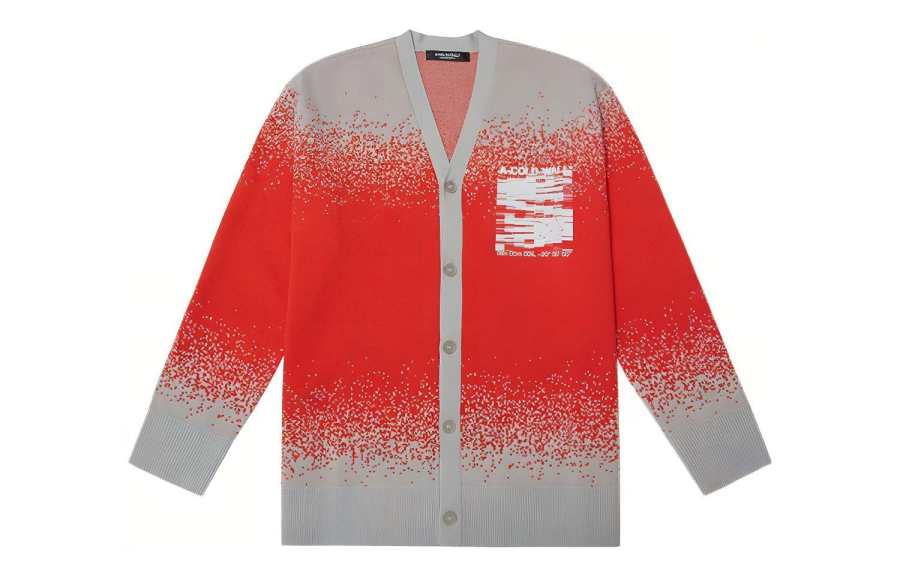 A-COLD-WALL* A COLD WALL* Sweaters Unisex Red Crew Neck Moderate Cardigan