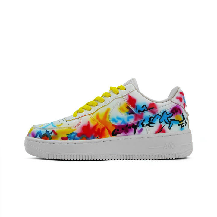 Nike Nike Air Force 1 Y VELE Quality, Colorful Mist Leather Versatile Abrasion Resistant Low top Skateboard Shoes Unisex
