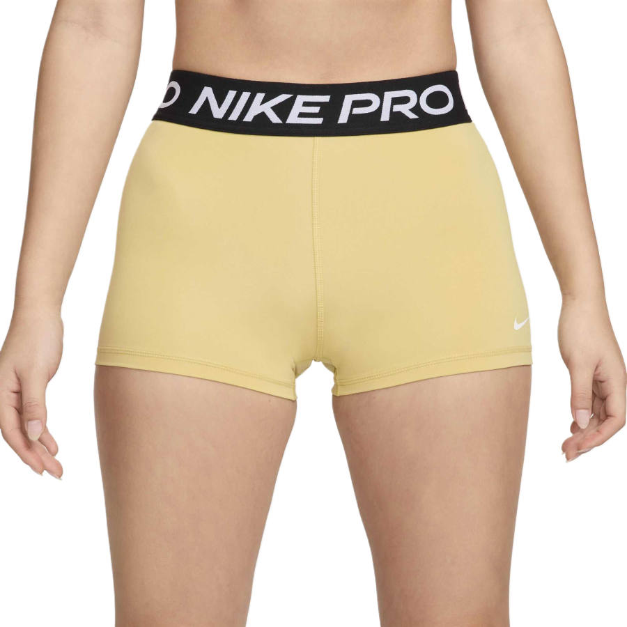Nike Nike Sports Shorts Women's Saturn Gold/White Moderate Straight Fit Pants