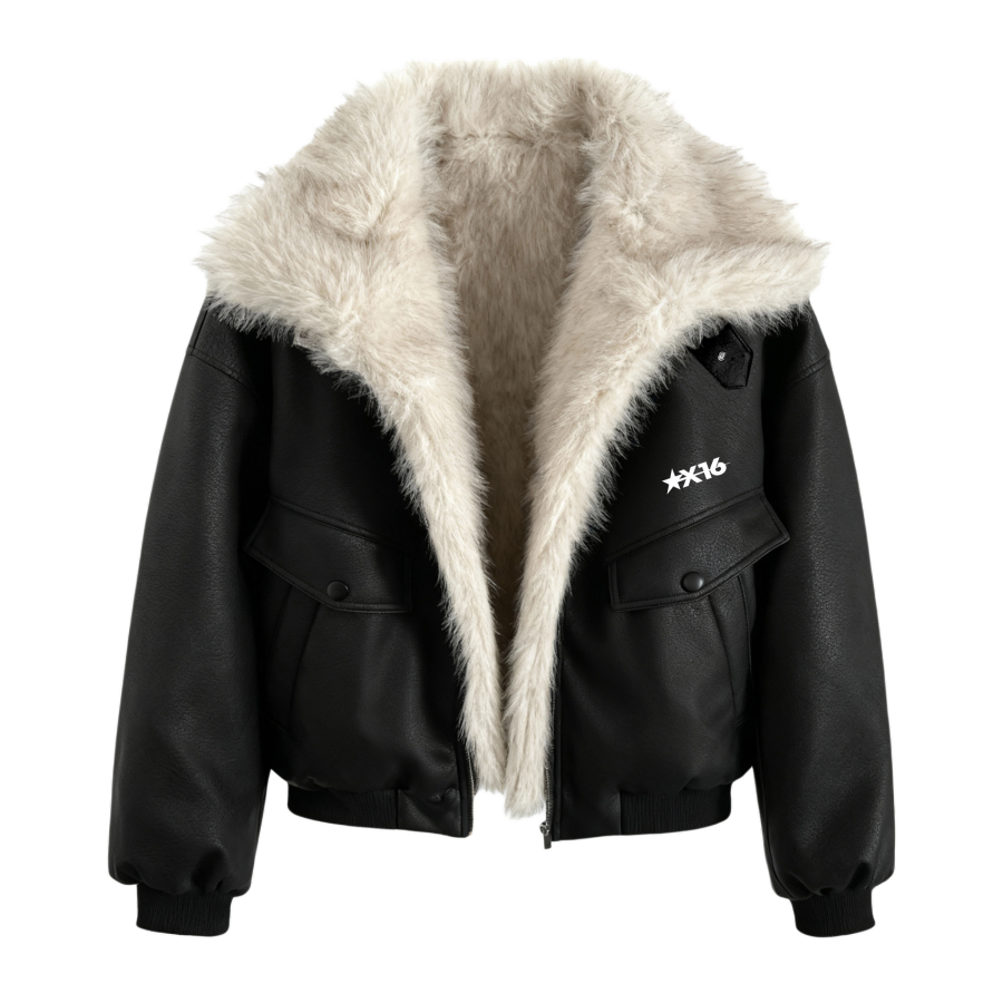 X1617 Puffer Jackets Unisex Lapel Fleece Lined Other
