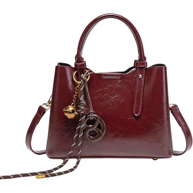 PAYOT Microfiber Synthetic Leather Shoulder Bag, Crossbody Bag, Handbag Regular Women's Burgundy