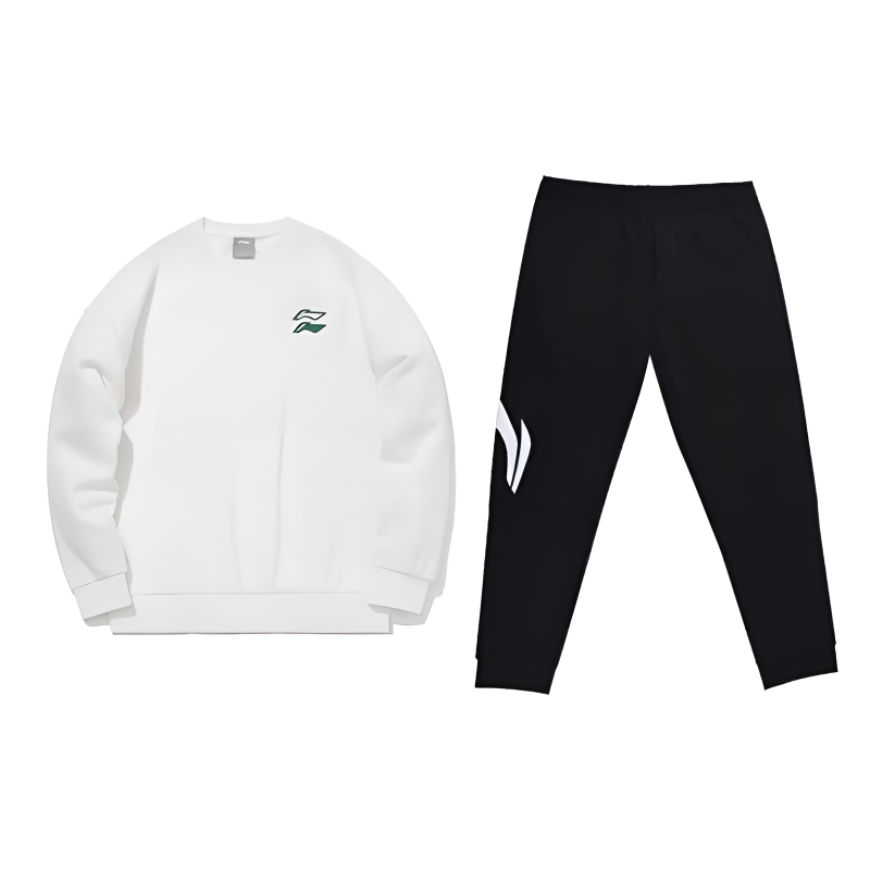 Li-Ning Li Ning Casual Sportswear Unisex Milky White+Black
