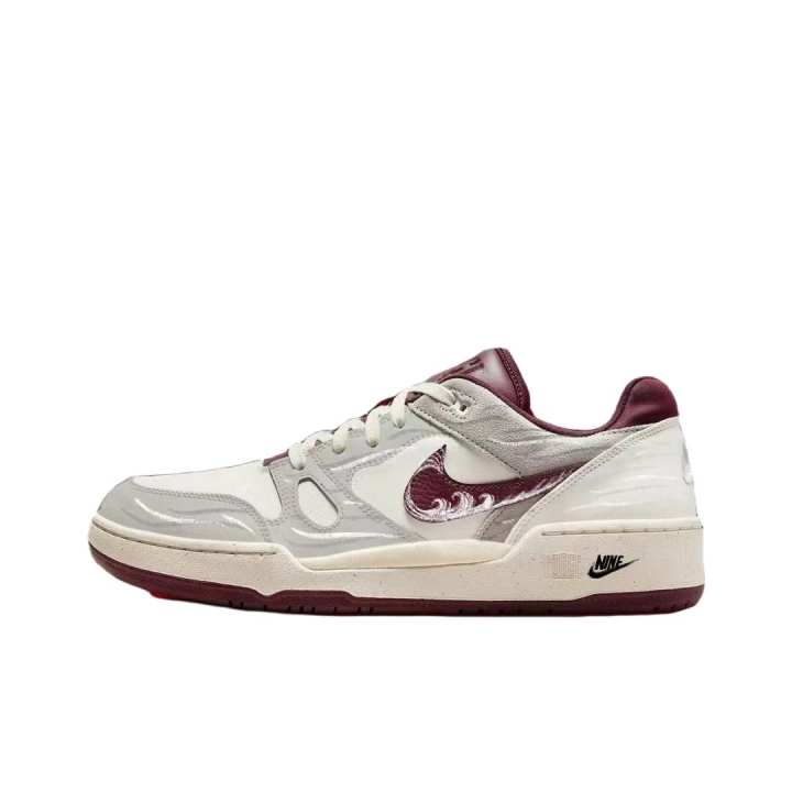 Nike Nike Full Force Floating Years Like Water Cushioning, Wear Resistant Low top Skateboard Shoes Unisex White Red
