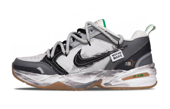 Nike Nike Air Monarch 4 Abrasion Resistant Low top Casual Shoes Men's Gray