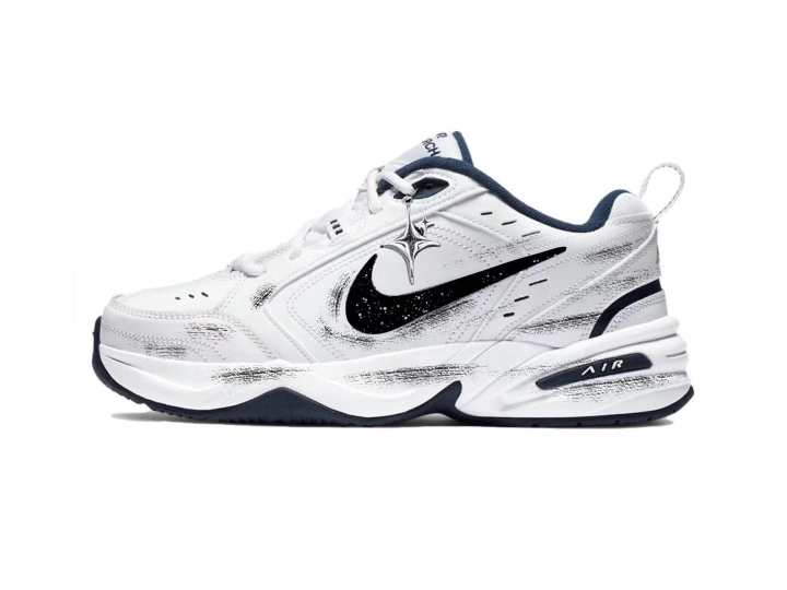 Nike Nike Air Monarch 4 Starry Low top Chunky Sneakers Unisex Black White
