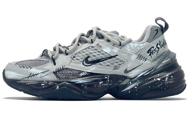 Nike Nike M2K Tekno Low top Chunky Sneakers Unisex Black Gray