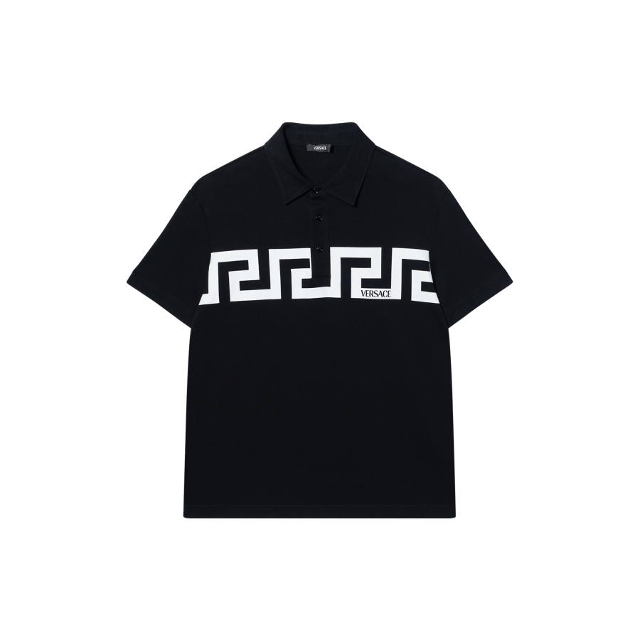 VERSACE Versace short sleeve cotton polo shirt