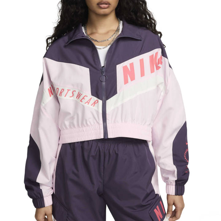 Nike Nike Sportswear Jackets Women's Dark Raisins/Pink Foam/Sail Lapel Moderate Other