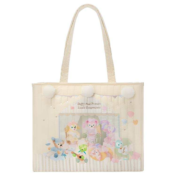 Disney Nylon Shoulder Bag Unisex Ecru