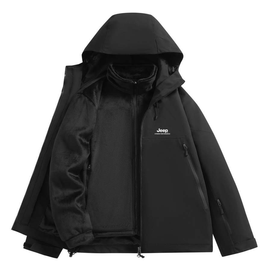 Jeep Jeep Jackets Unisex Hooded Thickened Soft Shell