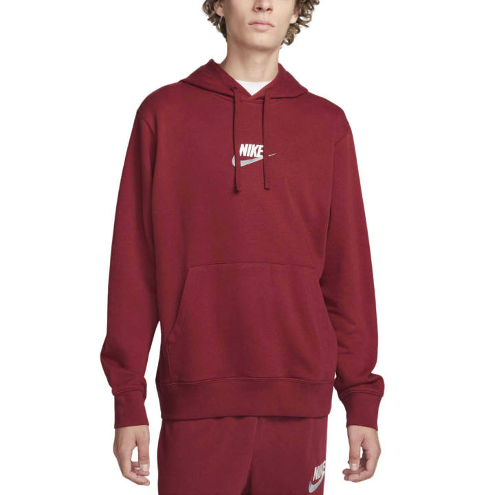 Nike Nike Club Sweatshirts Men's Team Red Hooded Moderate Regular