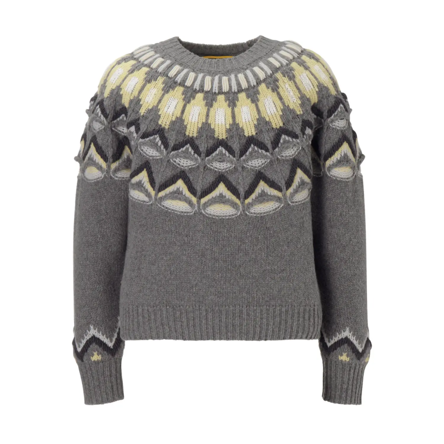 Onitsuka Tiger Sweaters Unisex Gray Crew Neck Moderate