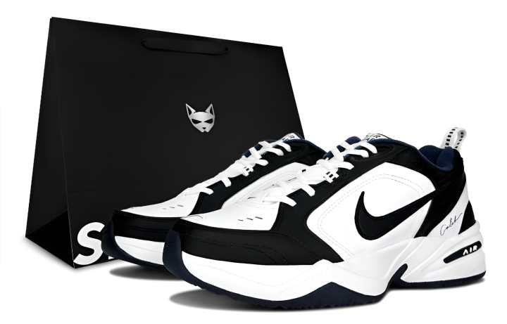 Nike Nike Air Monarch 4 White Navy Black White Low top Chunky Sneakers Unisex