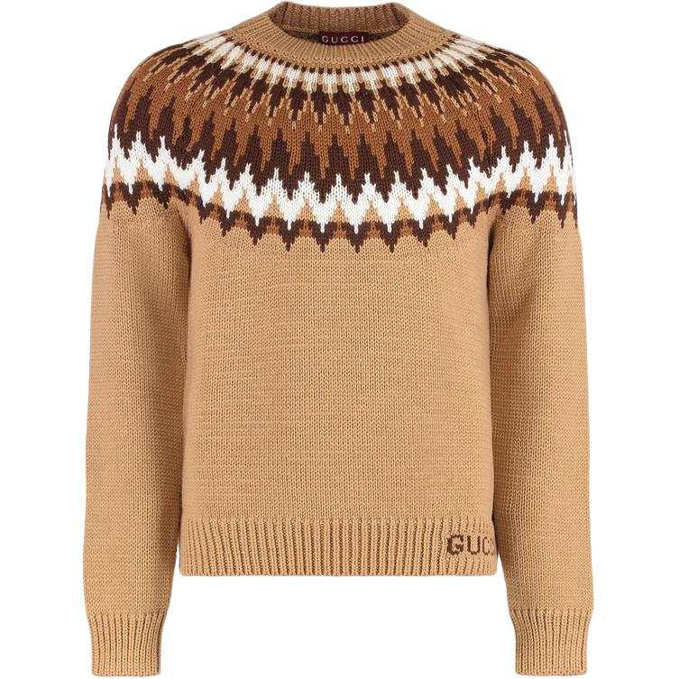 GUCCI Gucci Pattern Intarsia Knit Sweater