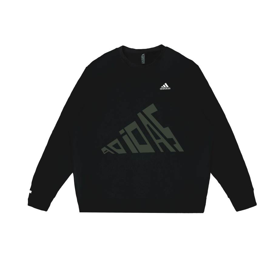 Adidas Adidas LABEL Sweatshirts Unisex Black Crew Neck Thickened Regular