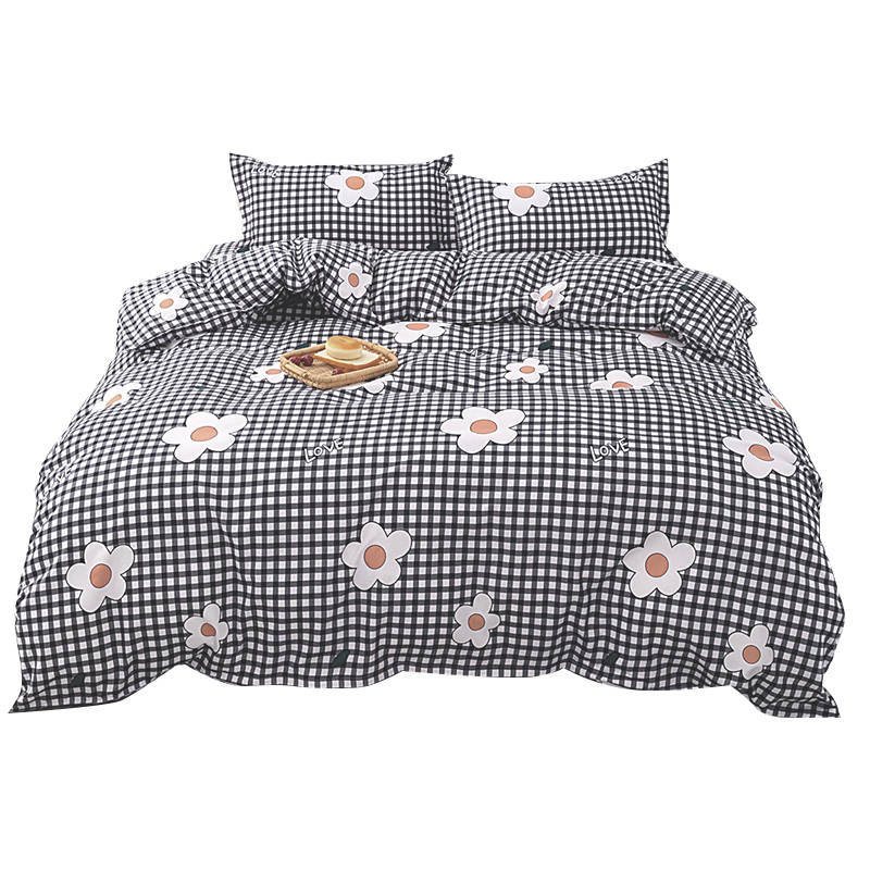 Hodo Skin Friendly Comfortable Brushed Four Piece Set Bedding Pillowcases All Fall Winter