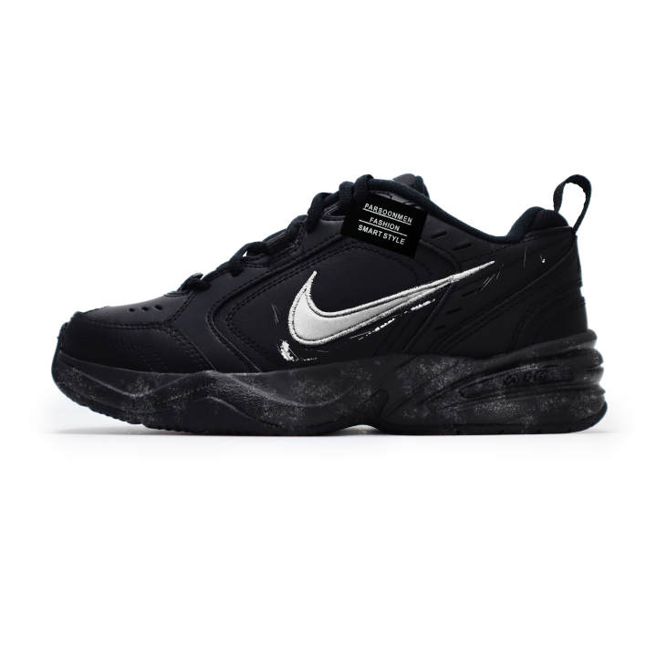 Nike Nike Air Monarch 4 Cool Silver, Storm Abrasion Resistant Abrasion Resistant Low top Chunky Sneakers Unisex Black