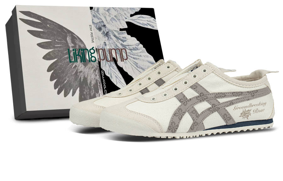 Onitsuka Tiger MEXICO 66 SLIP on Synthetic Leather Breathable Lightweight Breathable And Lightweight Low top