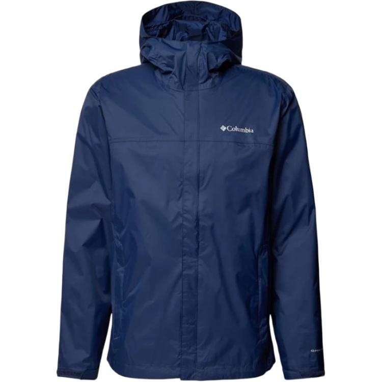 Columbia Jackets Men's Marine Blue Hooded Non Detachable Moderate
