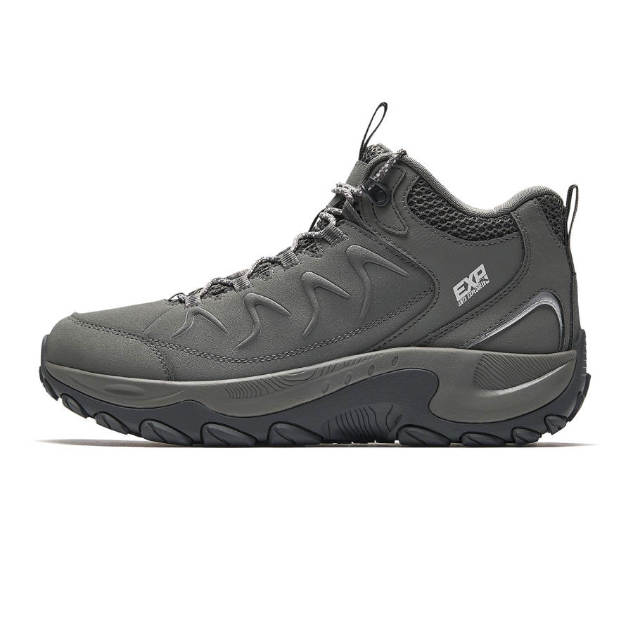 Anta Mountain Exploration Textile, Synthetic Leather Comfortable Low top Outdoor Shoes Men's Gray