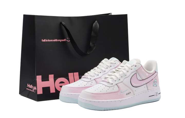 Nike Nike Air Force 1 Cushioning Abrasion Resistant Cushioning, Wear Resistant Low top Skateboard Shoes Women's Pink
