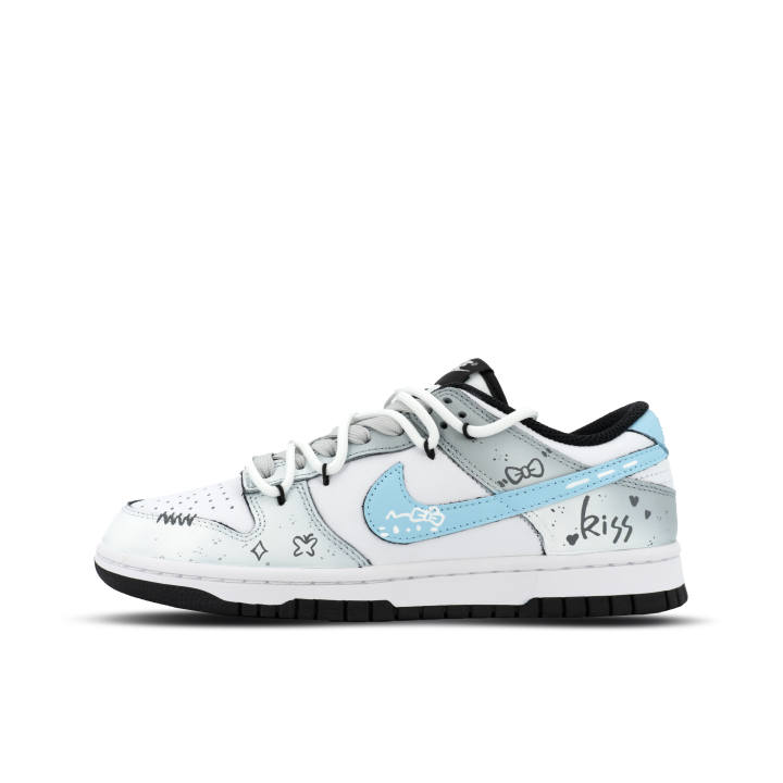 Nike Nike Dunk Gorilla Mischievous XJDD Sweetheart Playmate Leather Low top Skateboard Shoes Unisex Blue White