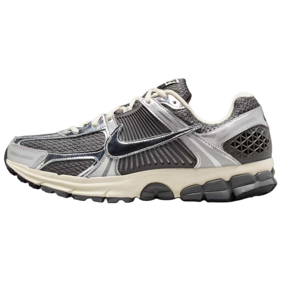 Nike Nike Zoom Vomero 5 Breathable Low top Casual Running Shoes Men's Gray Silver