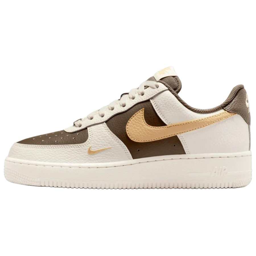 Nike Nike Air Force 1 Slip Resistant Cushioning Abrasion Resistant Breathable Skateboard Shoes Women's Beige