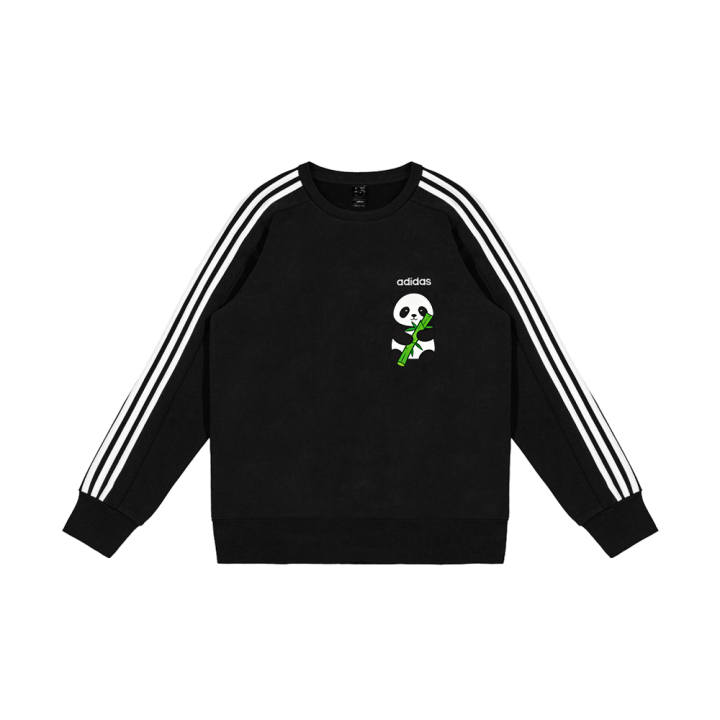 Adidas Adidas Sweatshirts Men's Black Crew Neck Moderate Regular