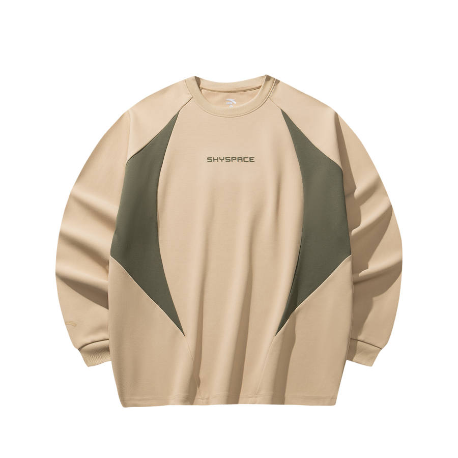 Anta Sweatshirt Men's Wheat Murky Olive Green