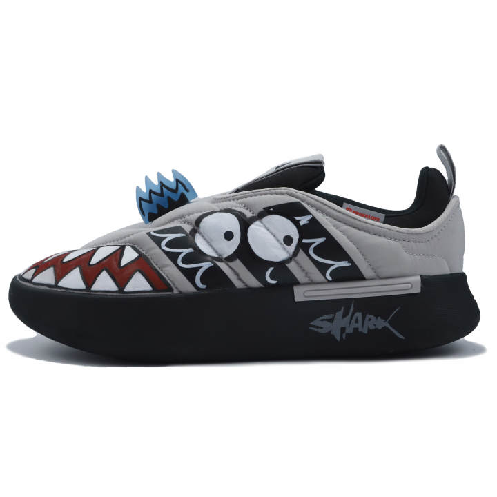 Adidas Adidas Adipuff Abrasion Resistant Casual Shoes Unisex Gray Black