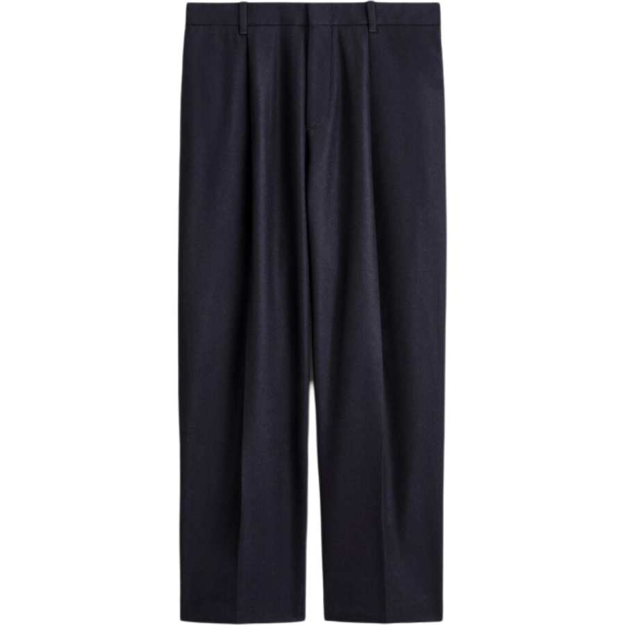 COS Casual Pants Men's Navy Blue Moderate Straight Fit Pants