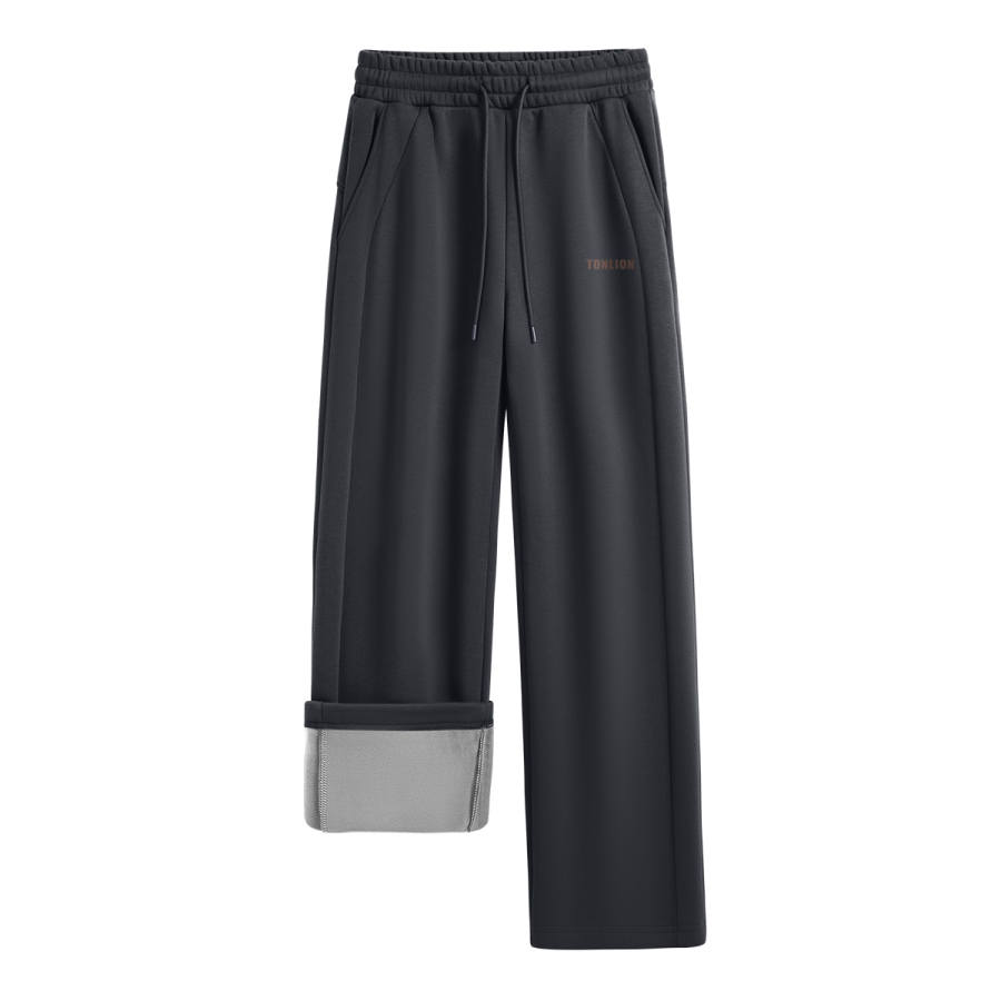 Tonlion Casual Pants Unisex Moderate Wide Leg Pants