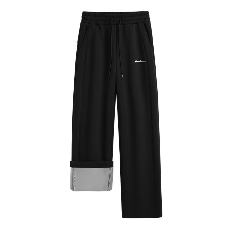 Tonlion Casual Pants Unisex Moderate Wide Leg Pants