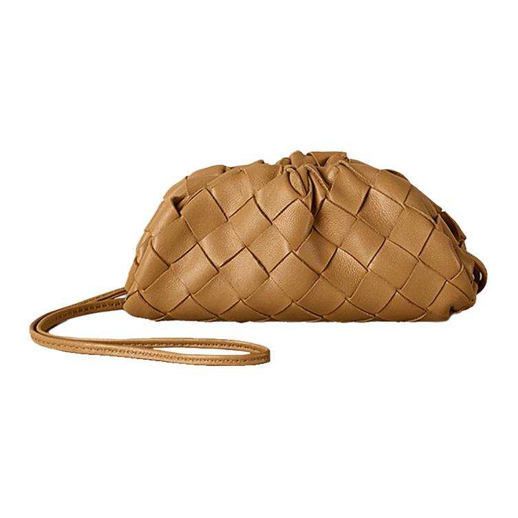Bottega Veneta Sheepskin Shoulder Bag Mini Women's Caramel
