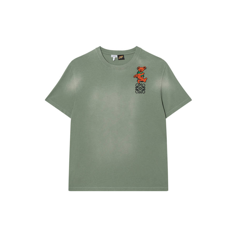 LOEWE x Grateful Dead Paula's Ibiza Drop Shoulder Sleeve T Shirt Women's Green