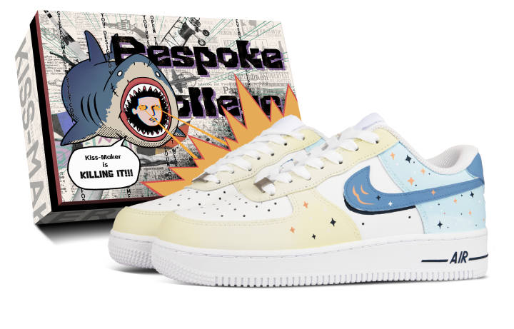 Nike Nike Air Force 1 Coverage Low top Skateboard Shoes Unisex Blue