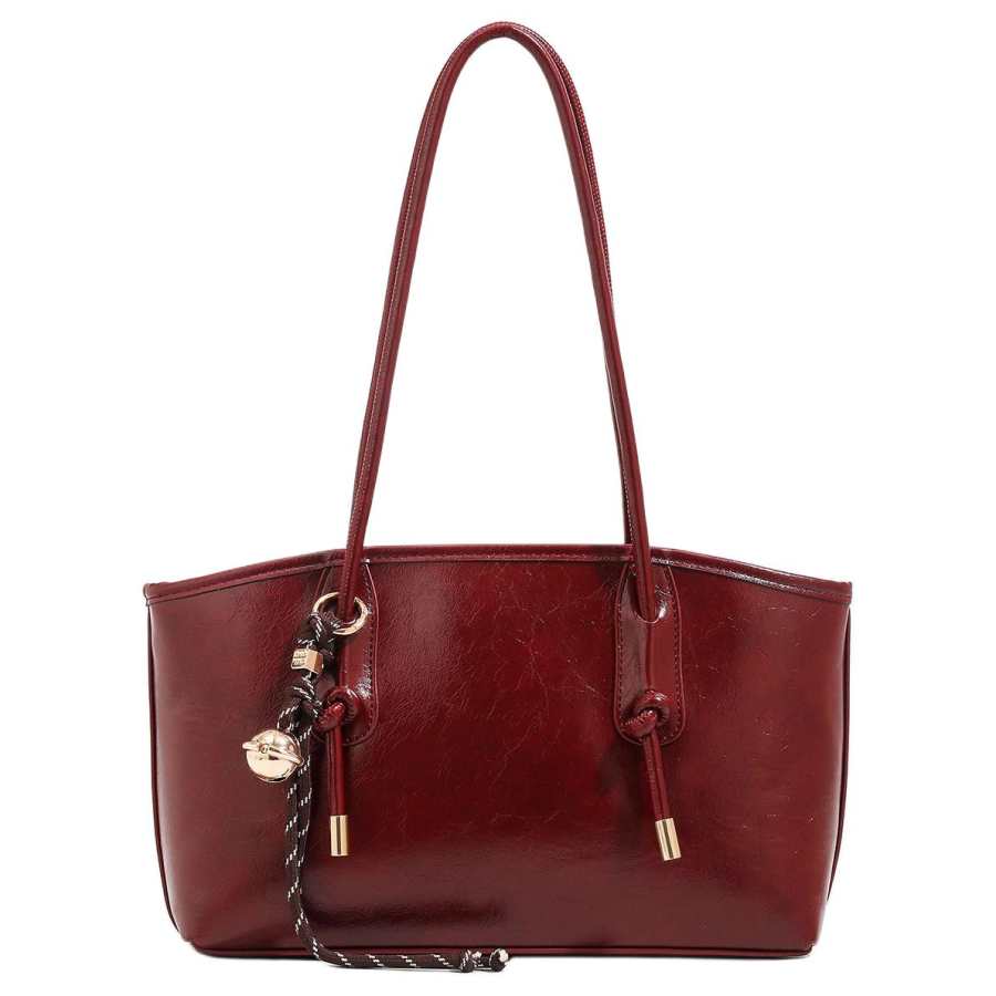 PAYOT Synthetic Leather Shoulder Bag Women's Burgundy