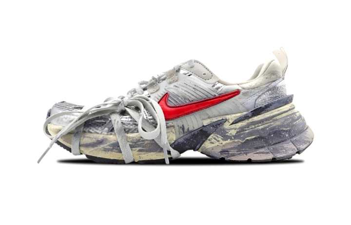Nike Nike V2K Run Low top Casual Running Shoes Men's Gray White