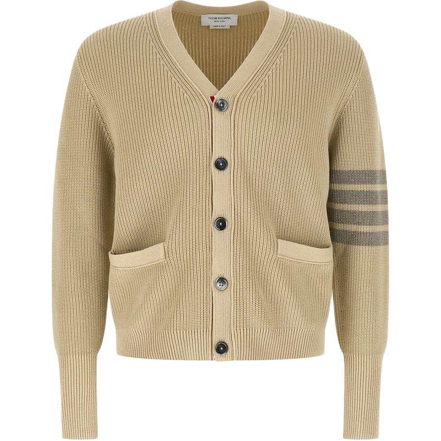 THOM BROWNE Thom Browne Garment Dyed 4-Bar Cardigan