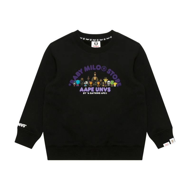 Aape x BABY MILO STORE BY A BATHING APE Sweatshirt FW25 Children Aged 3 7 Years Old