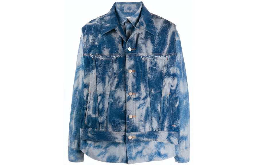 AMBUSH Denim Jackets Unisex Blue Lapel Moderate Straight Fit