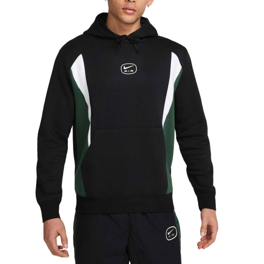 Nike Nike Sweatshirts Men's Black/Fir Green/White/White Hooded Moderate Regular